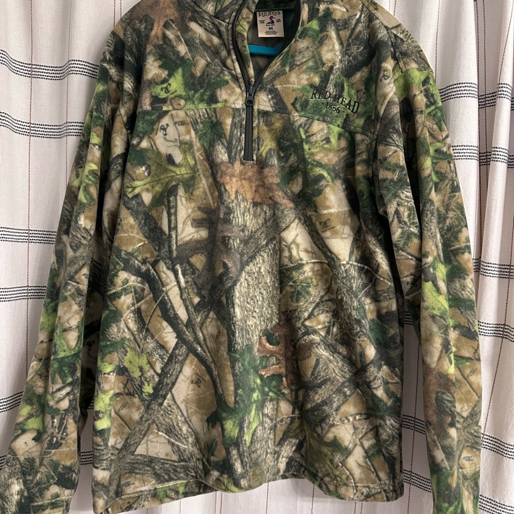RedHead Camo Fleece Quarter-Zip Pullover - NEW without tags